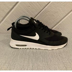 Nike Women's Air Max Thea Running Shoes Black 599409-020 Lace Up Sneakers Size 8